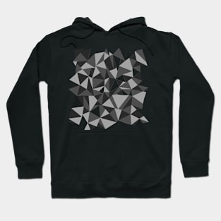 Abstract Black and White Zoom Hoodie